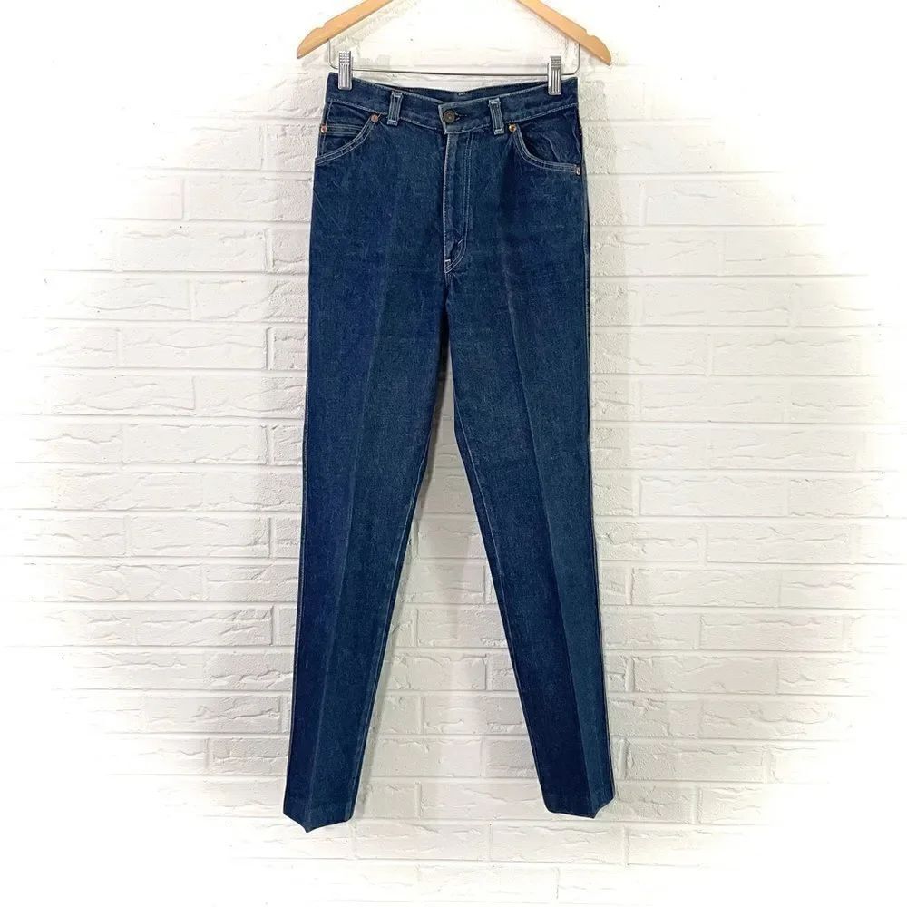 Vintage Levi’s 573 Mom High Waisted Creased Jeans Size 9